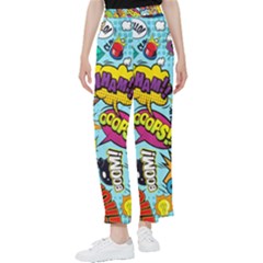 Comic Elements Colorful Seamless Pattern Women s Pants  by Amaryn4rt