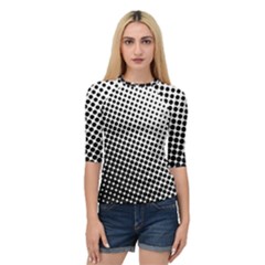 Background-wallpaper-texture-lines Dot Dots Black White Quarter Sleeve Raglan T-Shirt