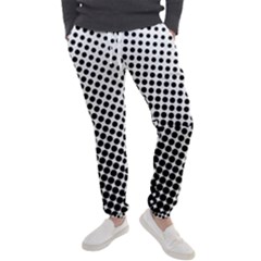 Background-wallpaper-texture-lines Dot Dots Black White Men s Jogger Sweatpants