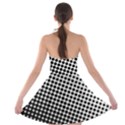 Background-wallpaper-texture-lines Dot Dots Black White Strapless Bra Top Dress View2