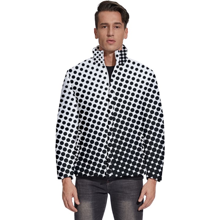 Background-wallpaper-texture-lines Dot Dots Black White Men s Puffer Bubble Jacket Coat