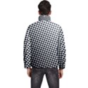 Background-wallpaper-texture-lines Dot Dots Black White Men s Puffer Bubble Jacket Coat View4