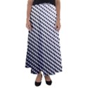 Background-wallpaper-texture-lines Dot Dots Black White Flared Maxi Skirt View1