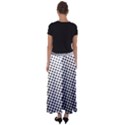 Background-wallpaper-texture-lines Dot Dots Black White Flared Maxi Skirt View2