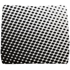 Background-wallpaper-texture-lines Dot Dots Black White Seat Cushion