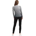 Background-wallpaper-texture-lines Dot Dots Black White Women s Long Sleeve Rash Guard View2