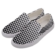 Background-wallpaper-texture-lines Dot Dots Black White Men s Canvas Slip Ons