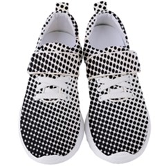 Background-wallpaper-texture-lines Dot Dots Black White Women s Velcro Strap Shoes by Amaryn4rt