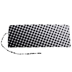 Background-wallpaper-texture-lines Dot Dots Black White Roll Up Canvas Pencil Holder (S)