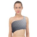 Background-wallpaper-texture-lines Dot Dots Black White Spliced Up Bikini Top  View1