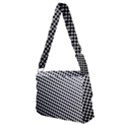 Background-wallpaper-texture-lines Dot Dots Black White Full Print Messenger Bag (M) View2