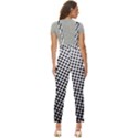 Background-wallpaper-texture-lines Dot Dots Black White Women s Pinafore Overalls Jumpsuit View4