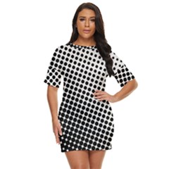 Background-wallpaper-texture-lines Dot Dots Black White Just Threw It On Dress