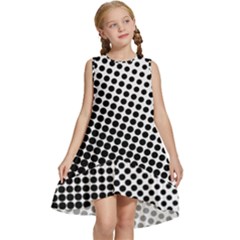 Background-wallpaper-texture-lines Dot Dots Black White Kids  Frill Swing Dress by Amaryn4rt