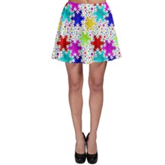 Snowflake Pattern Repeated Skater Skirt by Amaryn4rt