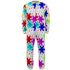 Snowflake Pattern Repeated Onepiece Jumpsuit (men) by Amaryn4rt