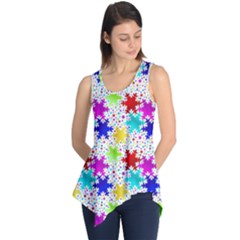 Snowflake Pattern Repeated Sleeveless Tunic by Amaryn4rt