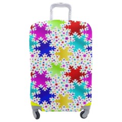 Snowflake Pattern Repeated Luggage Cover (medium) by Amaryn4rt