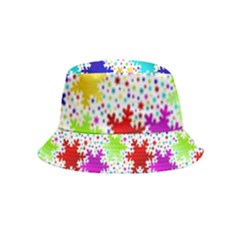 Snowflake Pattern Repeated Bucket Hat (kids) by Amaryn4rt