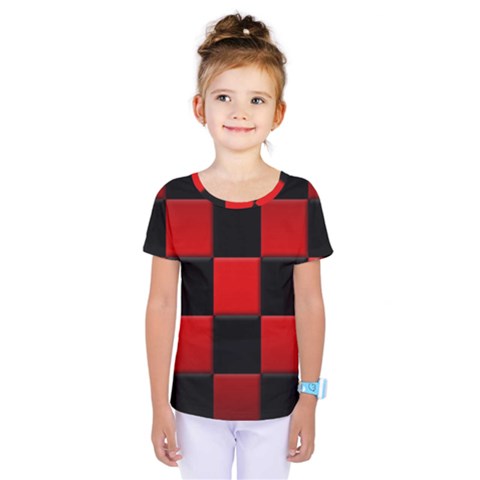 Black And Red Backgrounds- Kids  One Piece T-shirt by Amaryn4rt