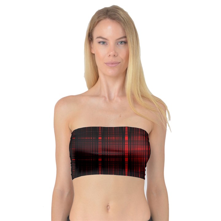 Black And Red Backgrounds Bandeau Top