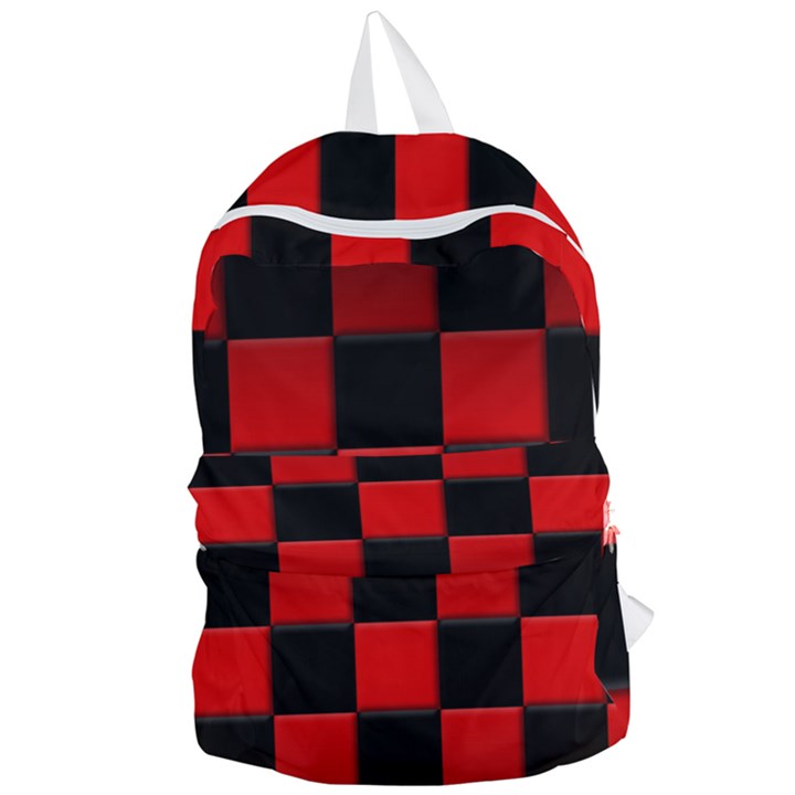 Black And Red Backgrounds- Foldable Lightweight Backpack