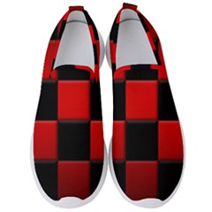 Black And Red Backgrounds- Men s Slip On Sneakers by Amaryn4rt