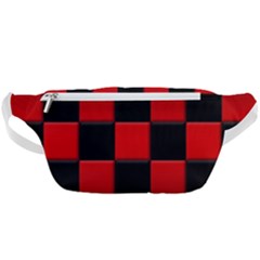 Black And Red Backgrounds- Waist Bag  by Amaryn4rt