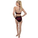 Black And Red Backgrounds Plunging Cut Out Swimsuit View2