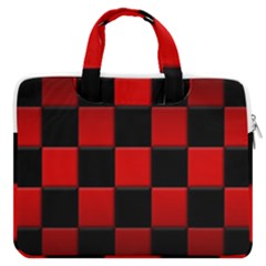 Black And Red Backgrounds- Macbook Pro 16  Double Pocket Laptop Bag  by Amaryn4rt