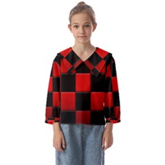 Black And Red Backgrounds- Kids  Sailor Shirt by Amaryn4rt