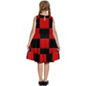 Black And Red Backgrounds- Kids  Frill Swing Dress View4