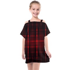 Black And Red Backgrounds Kids  One Piece Chiffon Dress by Amaryn4rt