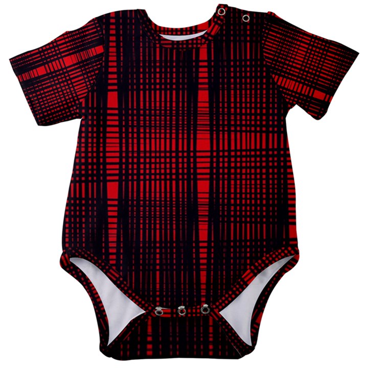 Black And Red Backgrounds Baby Short Sleeve Bodysuit