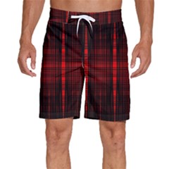 Black And Red Backgrounds Men s Beach Shorts