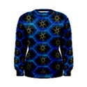 Blue Bee Hive Pattern Women s Sweatshirt View1