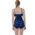 Blue Bee Hive Pattern Boyleg Tankini Set  View2