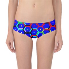 Blue Bee Hive Pattern Classic Bikini Bottoms by Amaryn4rt