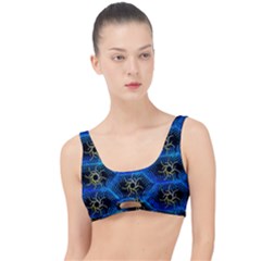 Blue Bee Hive Pattern The Little Details Bikini Top by Amaryn4rt