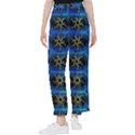 Blue Bee Hive Pattern Women s Pants  View1