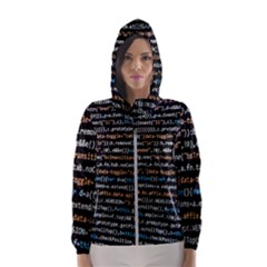 Close Up Code Coding Computer Women s Hooded Windbreaker by Amaryn4rt