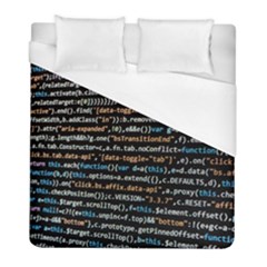 Close Up Code Coding Computer Duvet Cover (full/ Double Size) by Amaryn4rt