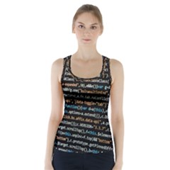 Close Up Code Coding Computer Racer Back Sports Top by Amaryn4rt