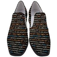 Close Up Code Coding Computer Women Slip On Heel Loafers by Amaryn4rt