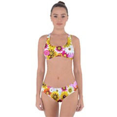 Flowers Blossom Bloom Nature Plant Criss Cross Bikini Set by Amaryn4rt