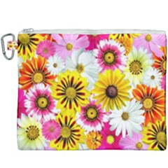 Flowers Blossom Bloom Nature Plant Canvas Cosmetic Bag (xxxl) by Amaryn4rt