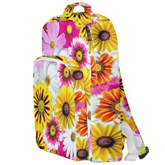 Flowers Blossom Bloom Nature Plant Double Compartment Backpack by Amaryn4rt