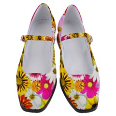 Flowers Blossom Bloom Nature Plant Women s Mary Jane Shoes by Amaryn4rt