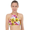 Flowers Blossom Bloom Nature Plant Halter Bikini Top View1