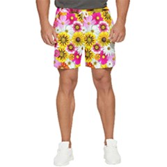 Flowers Blossom Bloom Nature Plant Men s Runner Shorts by Amaryn4rt